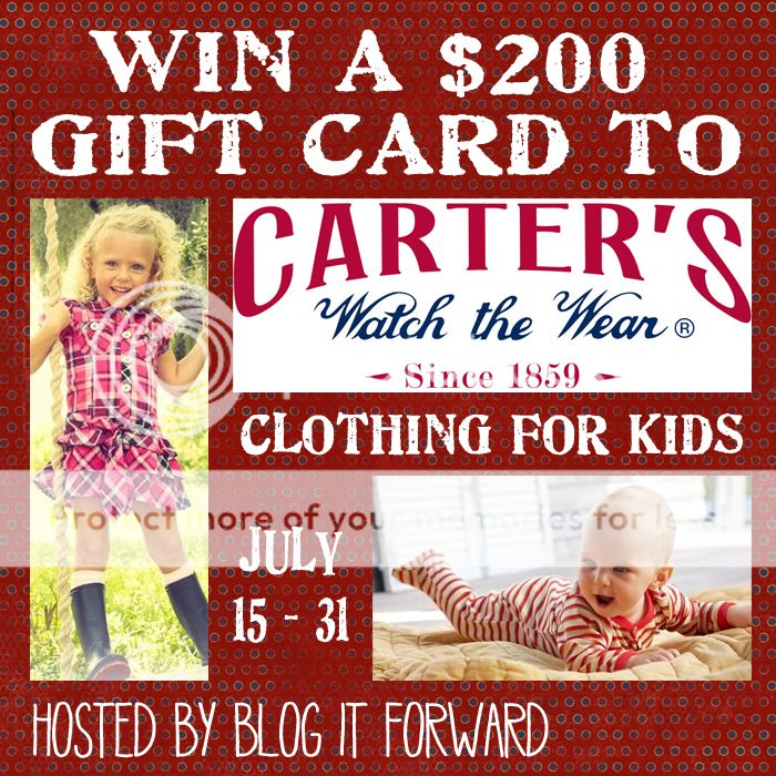 Carter's 200 Gift Card Giveaway Mom's Blog
